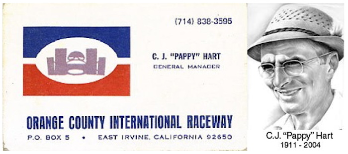 CJ PAPPY HART ORANGE COUNTY INTERNATIONAL RACEWAY