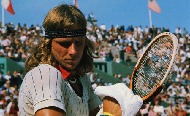 Swedish tennis star Bjorn Borg, 1976.