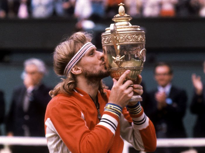 1980 Wimbledon men's singles champion-- Bjorn Borg.