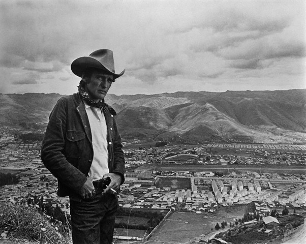 American actor and director Dennis Hopper on the set of his movie, 1971.  -- Image by © Apis/Sygma/Corbis