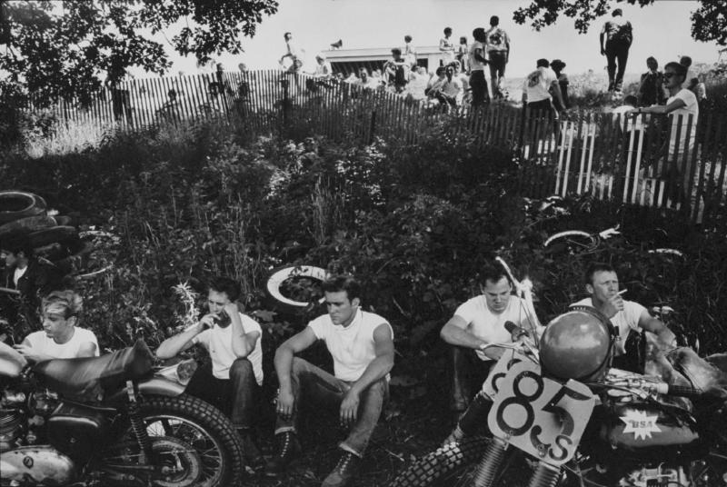 "Racers, McHenry, Illinois" from the Bikeriders by Danny Lyon  --1965.