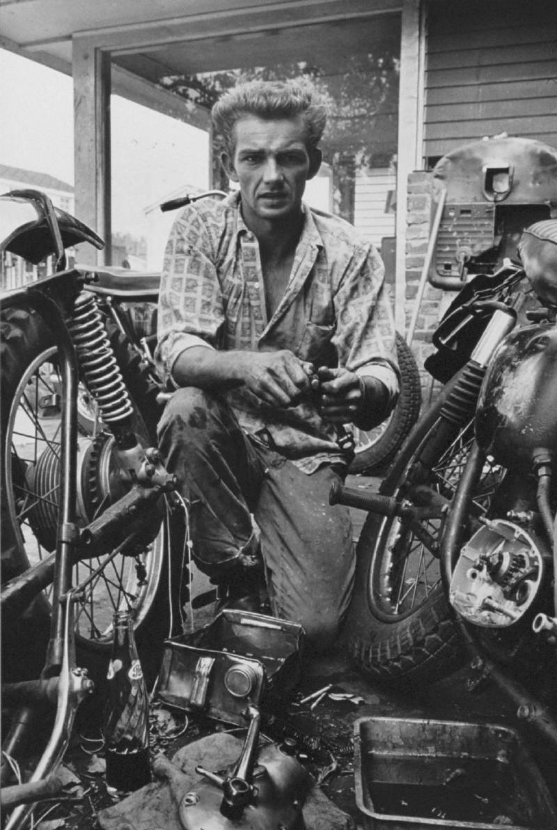 "Broken gear box spring, New Orleans" from The Bikeriders by Danny Lyon  --circa 1963-66.