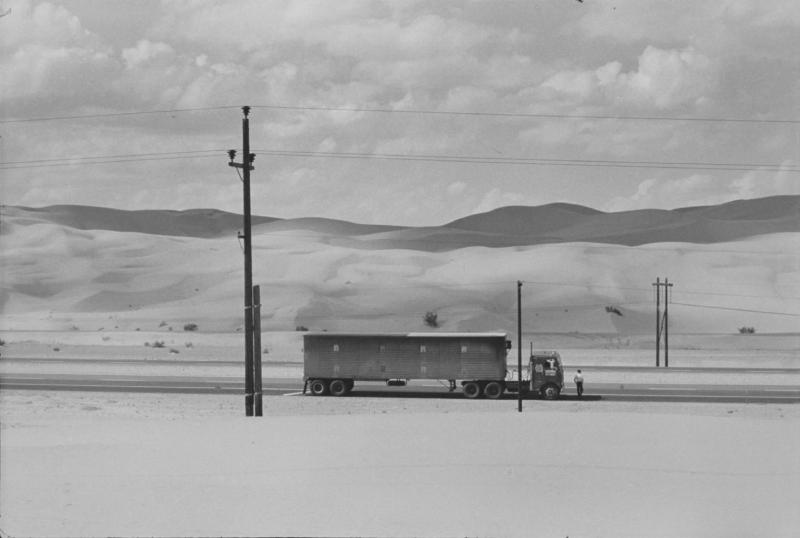 "Truck in the Desert, Yuma, California" Pictures from the New World by Danny Lyon  --1962.