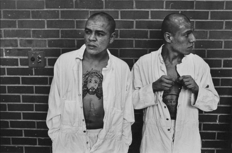 "New arrivals from Corpus Christi" from Conversations with the Dead by Danny Lyon  --circa 1967-68.
