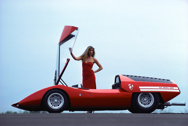 Pininfarina Fiat Abarth 2000 Scorpio concept car, ca. 1970.