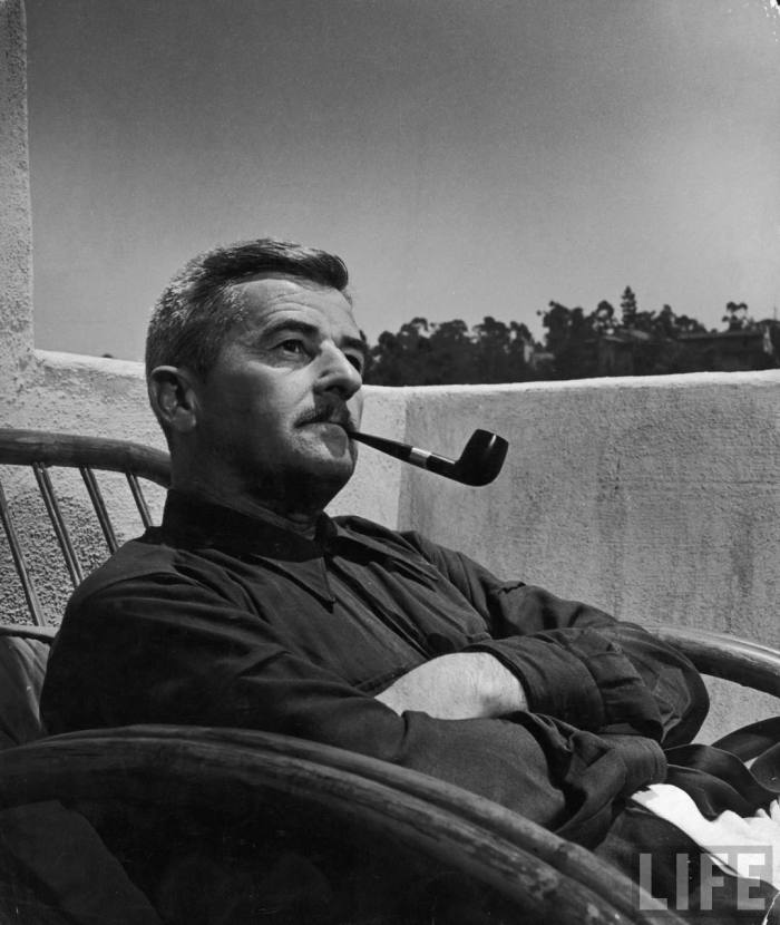 Another great shot of William Faulkner & pipe.