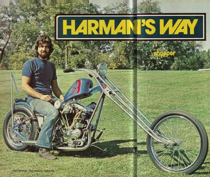 JOHN HARMAN SPIRDER CUSTOM MOTORCYCLE STREET CHOPPER MAGAZINE